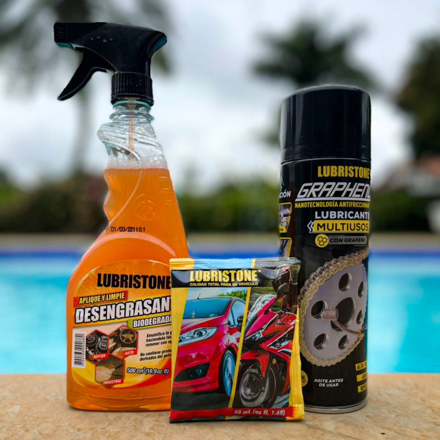 BIENVENIDO A LA ERA DEL GRAFENO - COMBO PREMIUM LUBRICANTE + DESENGRASANTE  LUBRISTONE®